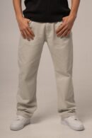 Szare jeansy męskie z prostą nogawką