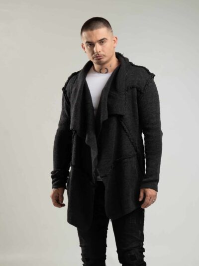 Grafitowa narzuta męska