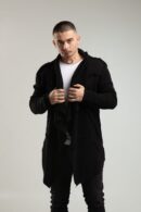 Czarna narzuta męska