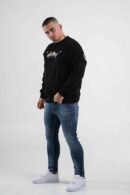 Czarna bluza męska z nadrukiem