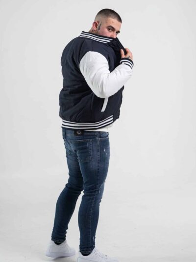 Kurtka męska typu bomberka w kolorze granatowym