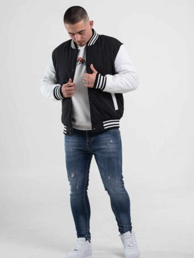 Kurtka męska typu bomberka w kolorze czarnym