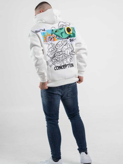 Biała bluza męska "Conception"