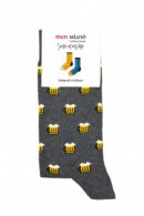 Skarpetki "Piwa na szarym tle"