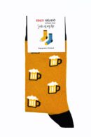 Skarpetki "Piwa na musztardowym tle"
