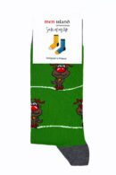 Skarpetki "Renifery na zielonym tle"