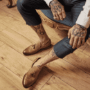 Loafersy męskie w odcieniach brązu