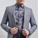 Koszula męska z modnym printem kwiatowym