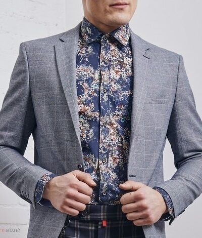 Koszula męska z modnym printem kwiatowym