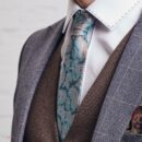 Stylowy krawat męski z motywem paisley