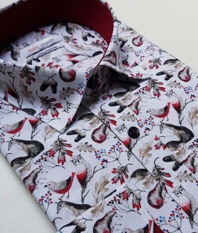 Odważna koszula męska z motywem zwierzęcym