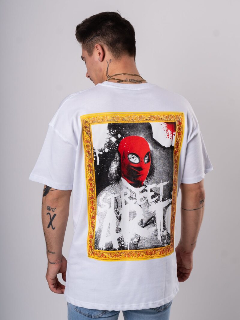 Koszulka Oversize  "StreetArt" - biały