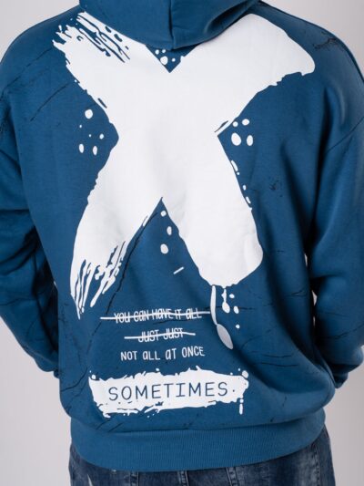 Bluza "Sometimes" - Niebieski