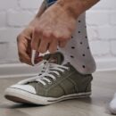 Skarpetki "Czarne kropki na białym tle"