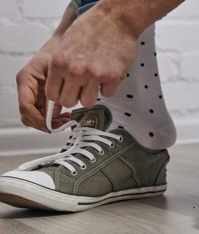 Skarpetki "Czarne kropki na białym tle"