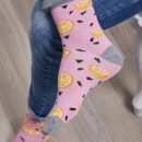 Skarpety "Pomarańcze na różowym tle"