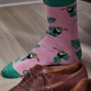 Skarpety "Tukany na różowym tle"