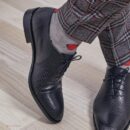 Skarpety "Wiśnie na szarym tle"