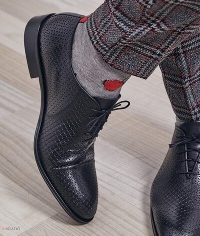 Skarpety "Wiśnie na szarym tle"