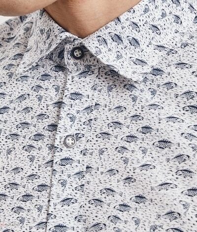 Stylowa koszula męska w ryby