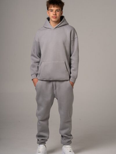 Męski komplet dresowy w kolorze szarym
