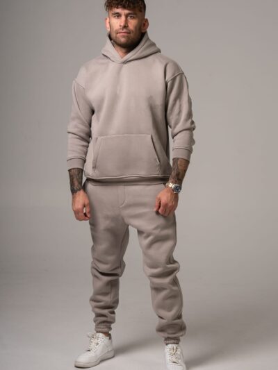Męski komplet dresowy w kolorze beżowym