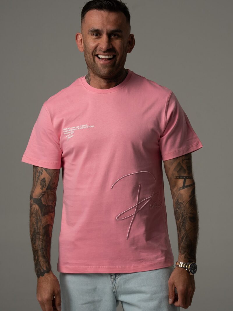 Różowa koszulka męska z motywem różowej pantery