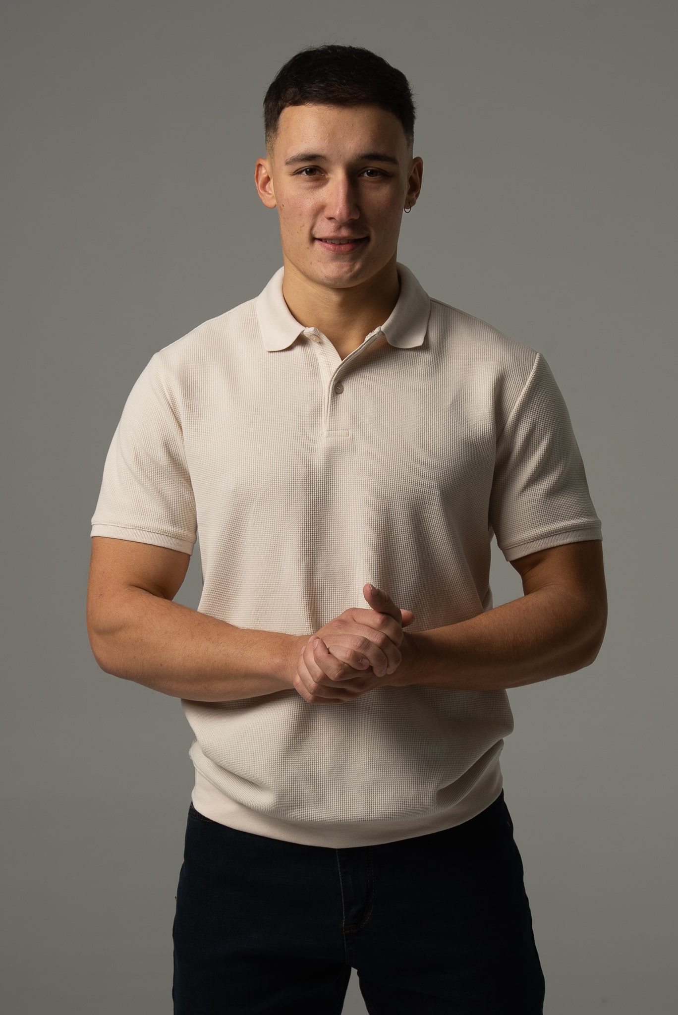 Polo męskie w kolorze ecru