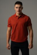 Ceglane polo męskie