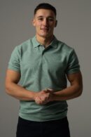 Miętowe polo męskie