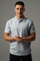 Jasnobłękitne polo męskie