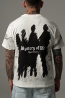 Biała koszulka męska “Mystery of life”