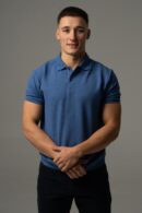 Niebieskie polo męskie