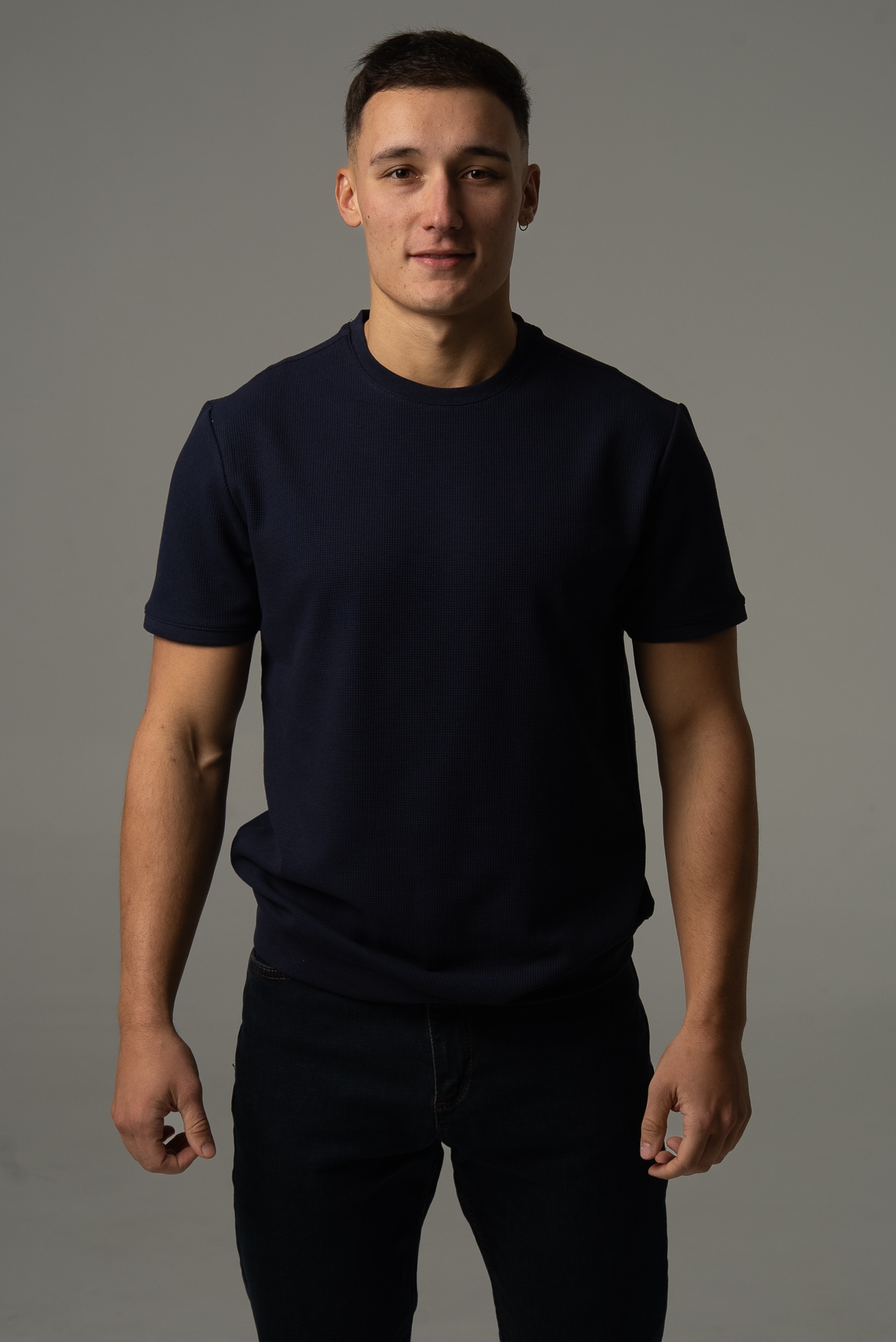 Granatowa koszulka męska basic