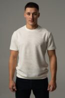 Koszulka męska basic w kolorze ecru