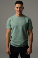 Miętowa koszulka męska basic