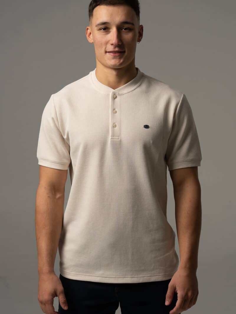 Koszulka męska basic w kolorze ecru