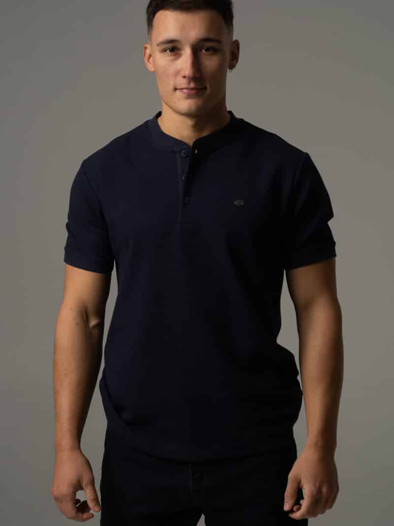 Granatowa koszulka męska basic