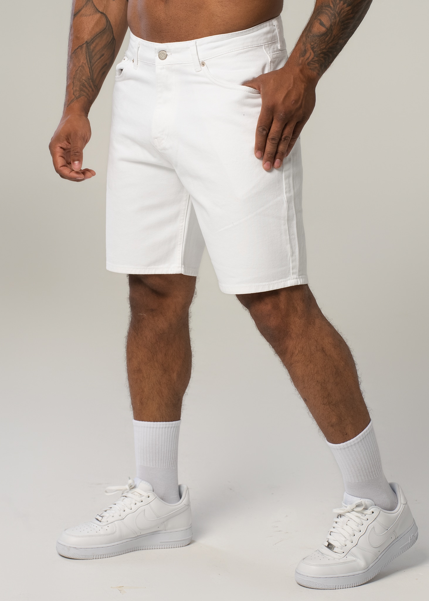 Men's white shorts