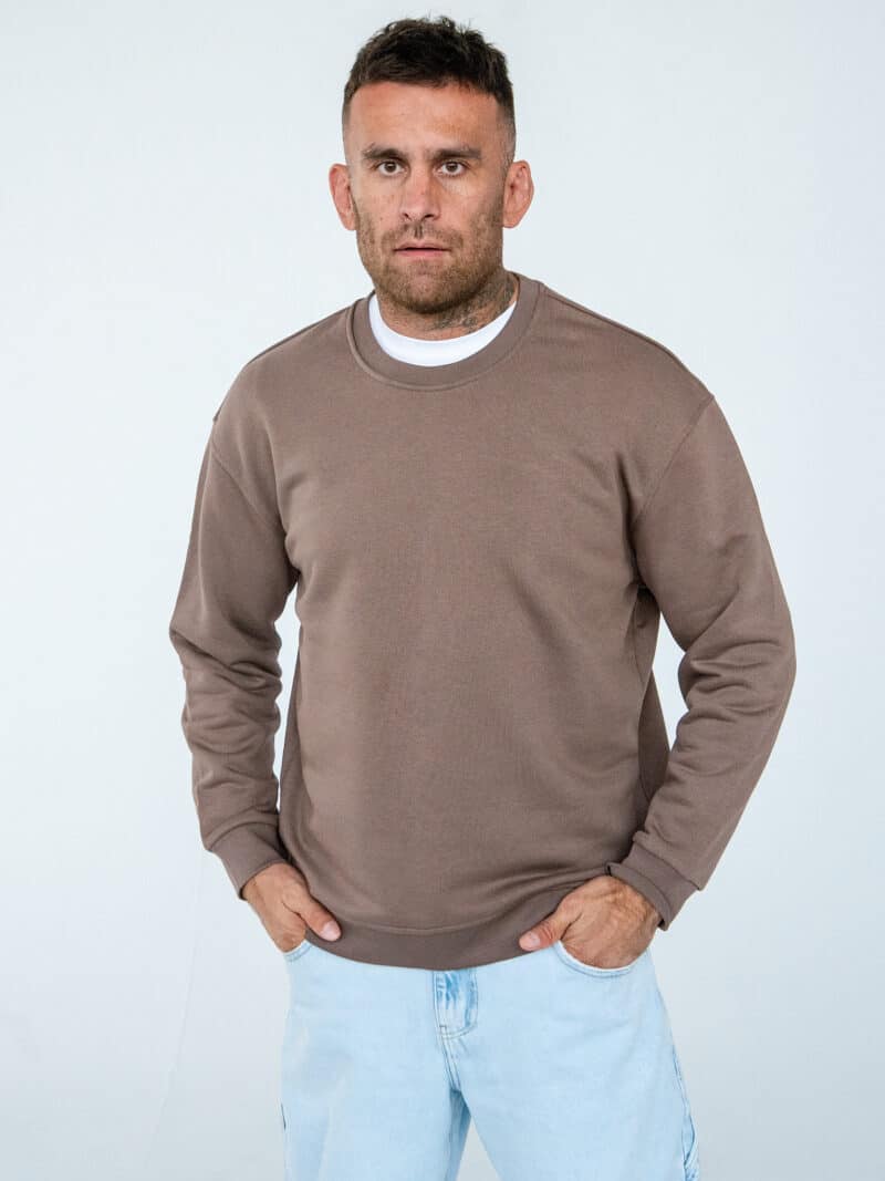Bluza męska klasyczna cappuccino